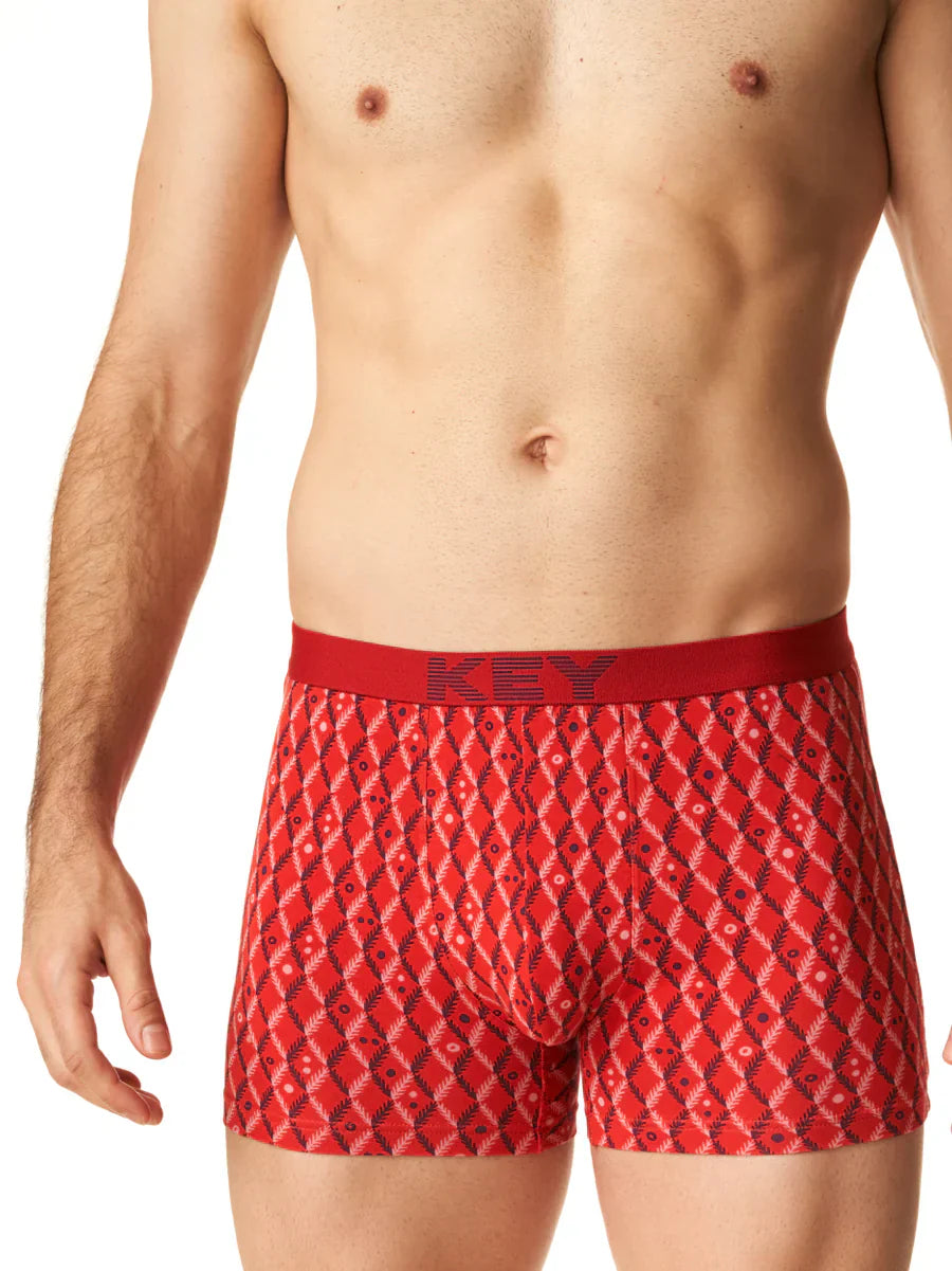 Boxer uomo in cotone elasticizzato a fantasia mxh 516
