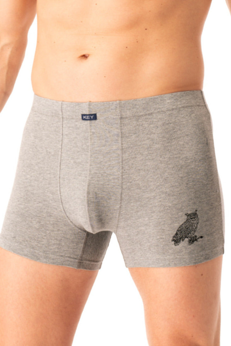 Boxer uomo in cotone elasticizzato con stampa gufo mxh 703