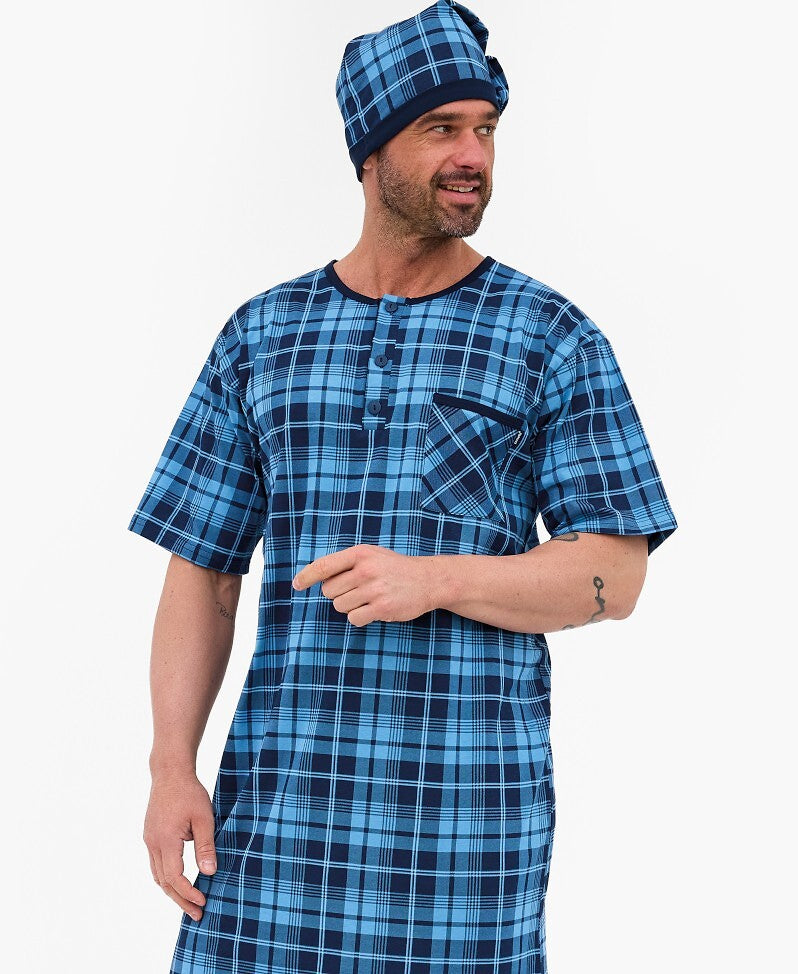 Camicia da notte uomo in cotone di alta qualità - 109/35
