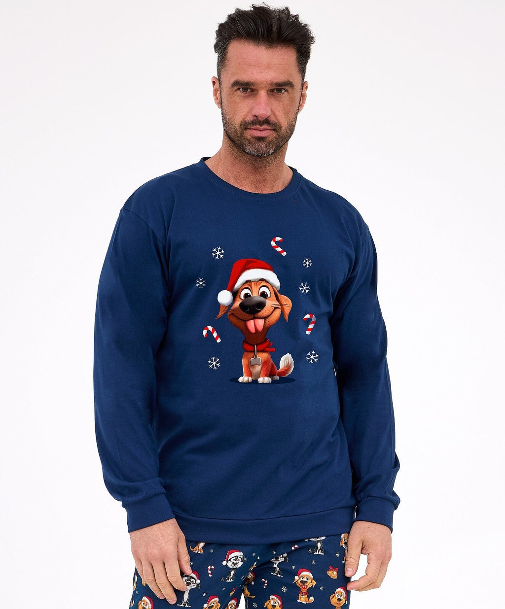 Christmas dogs | pigiama da uomo - collezione natale