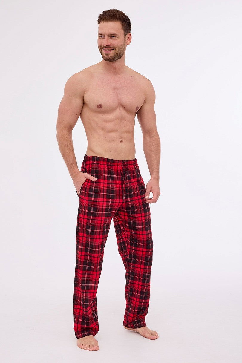 Pantaloni pigiama da uomo 100% cotone wild wood 691/54