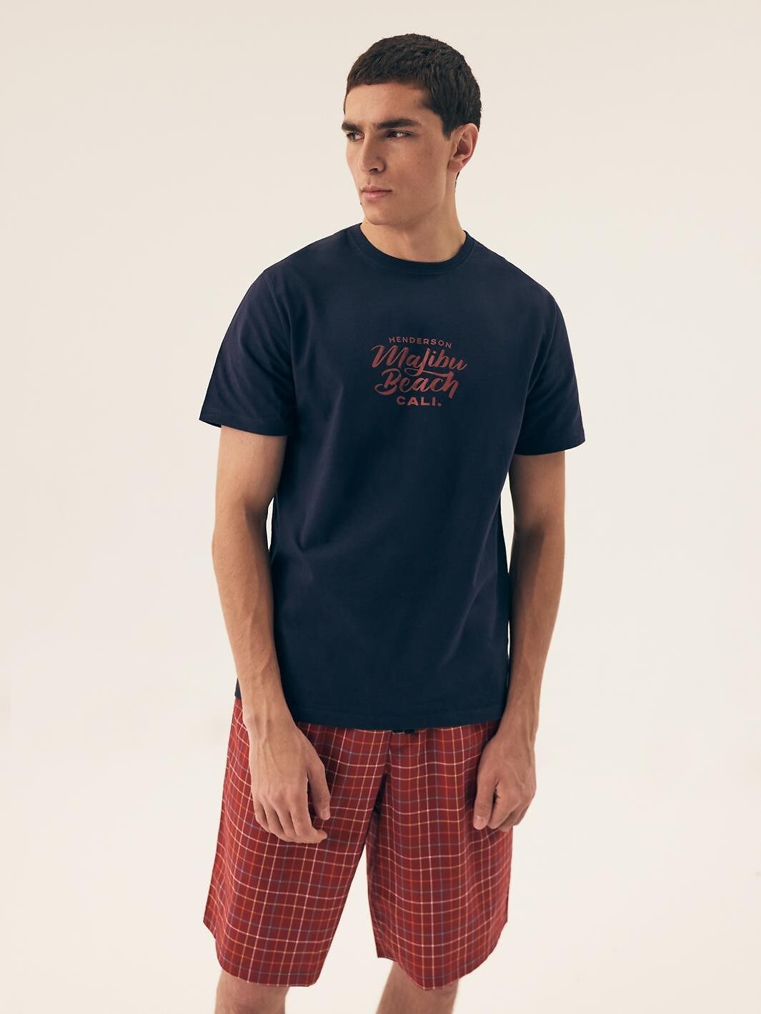 Pigiama da uomo corto in cotone Premium - Dash