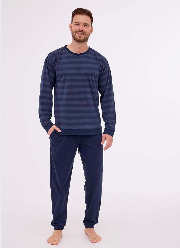 Pigiama da uomo in coton elasticizzato loose