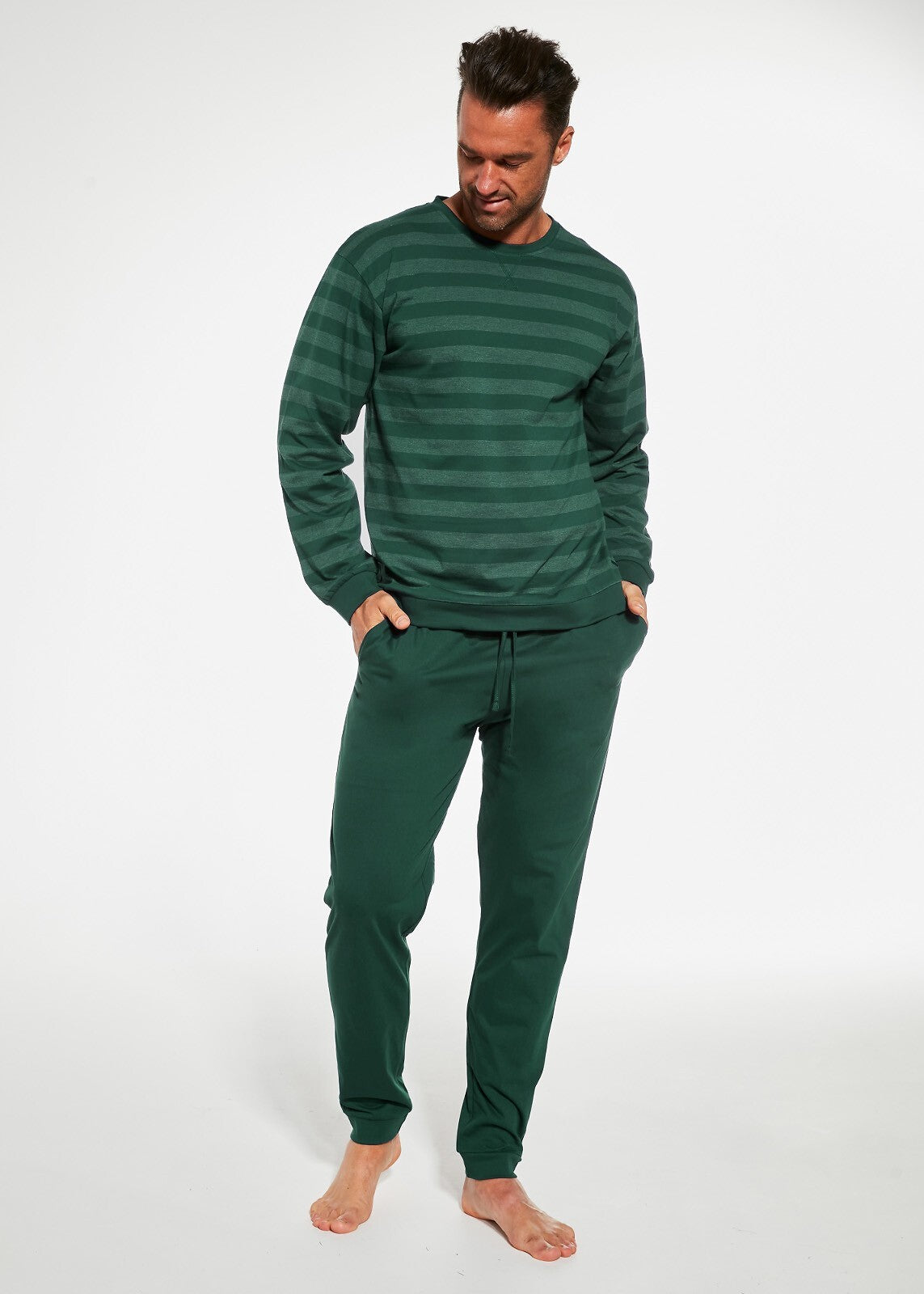 Pigiama da uomo in coton elasticizzato loose