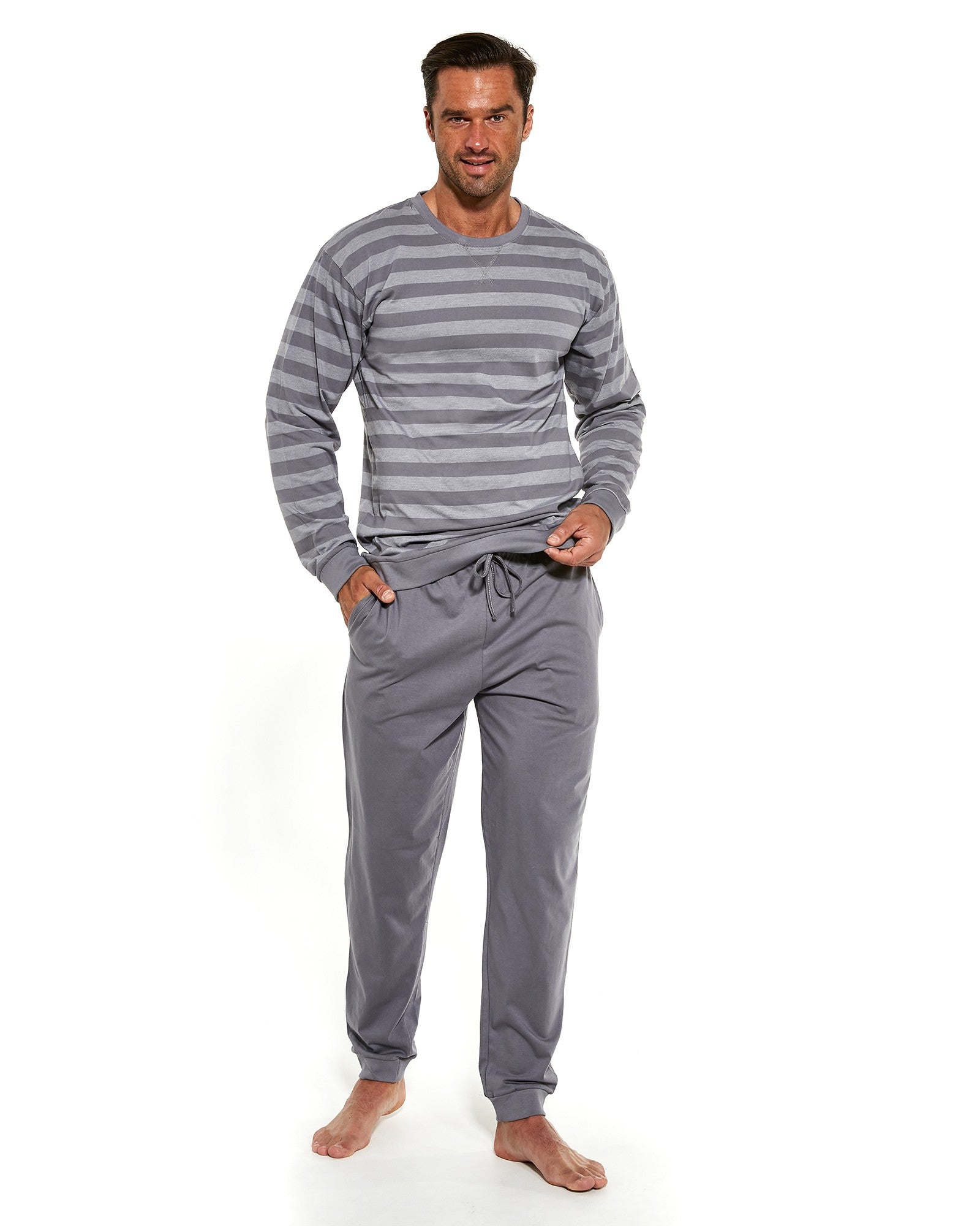 Pigiama da uomo in coton elasticizzato loose