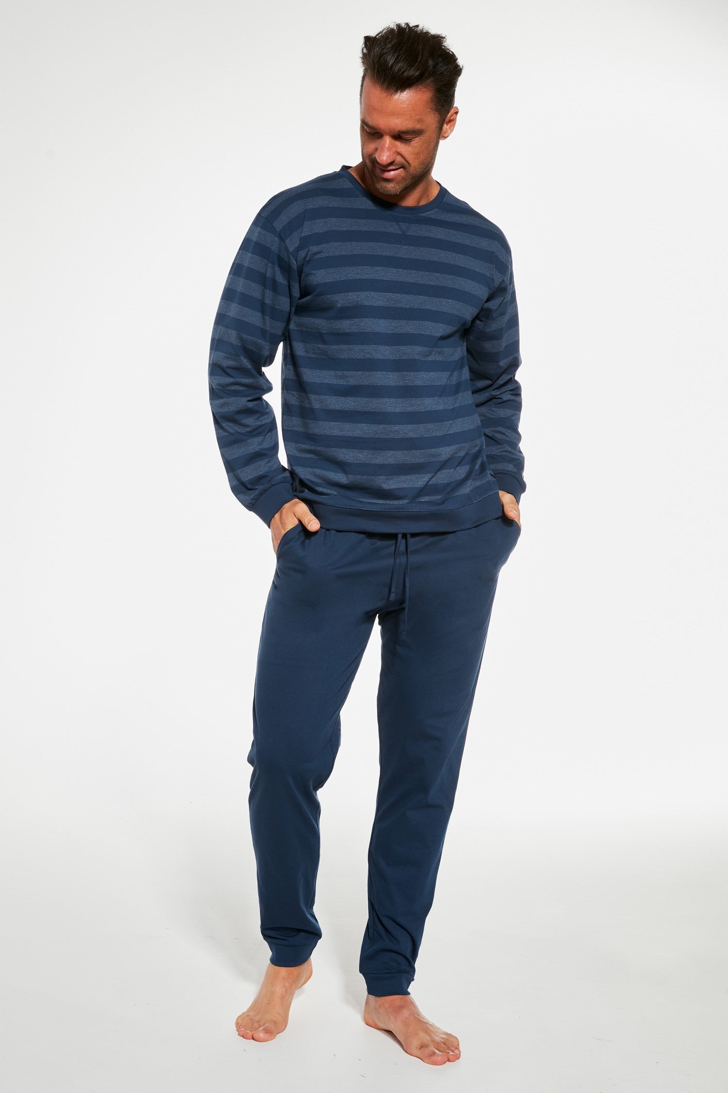 Pigiama da uomo in coton elasticizzato loose