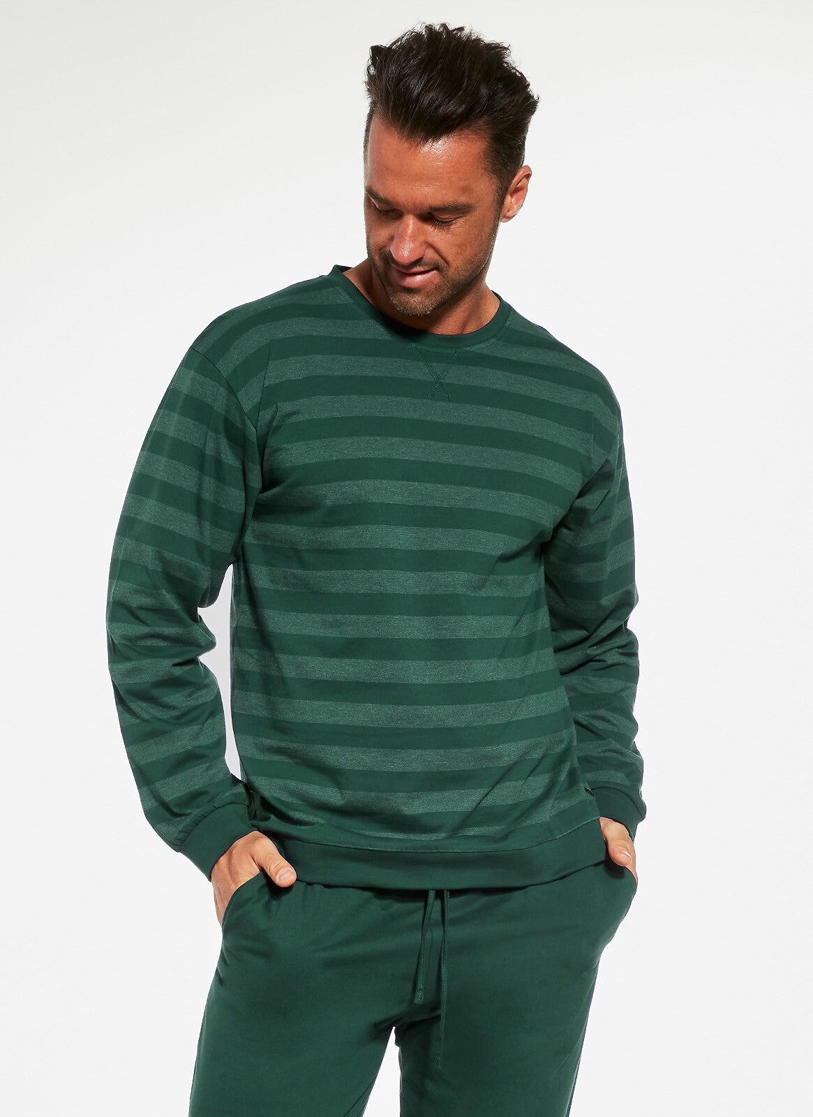 Pigiama da uomo in coton elasticizzato loose