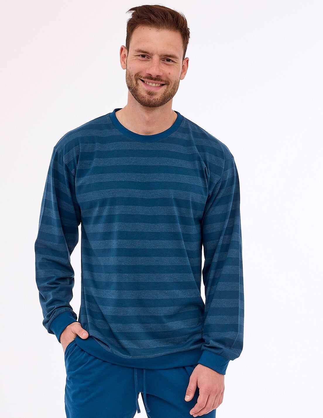 Pigiama da uomo in coton elasticizzato loose