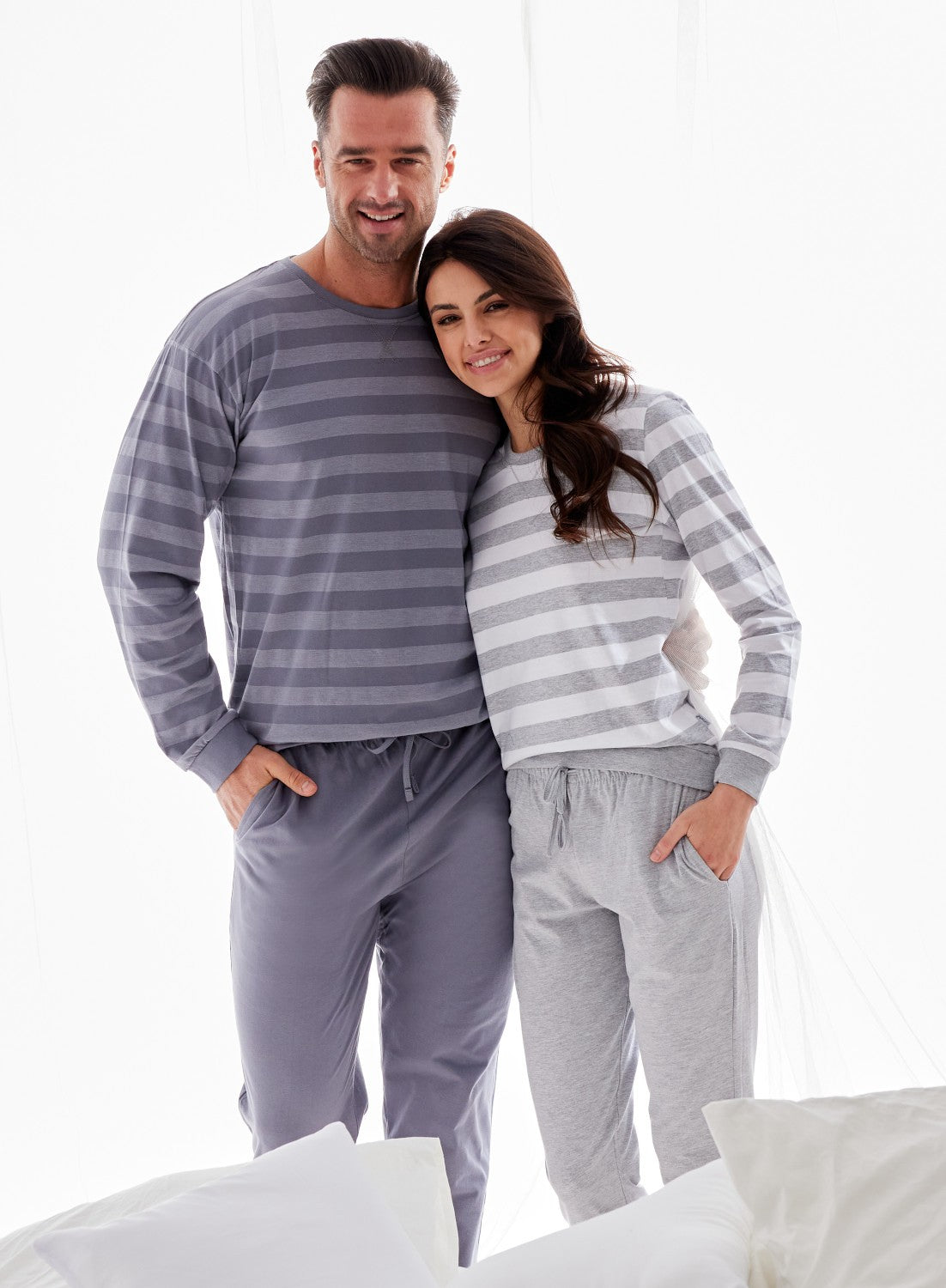 Pigiama da uomo in coton elasticizzato loose