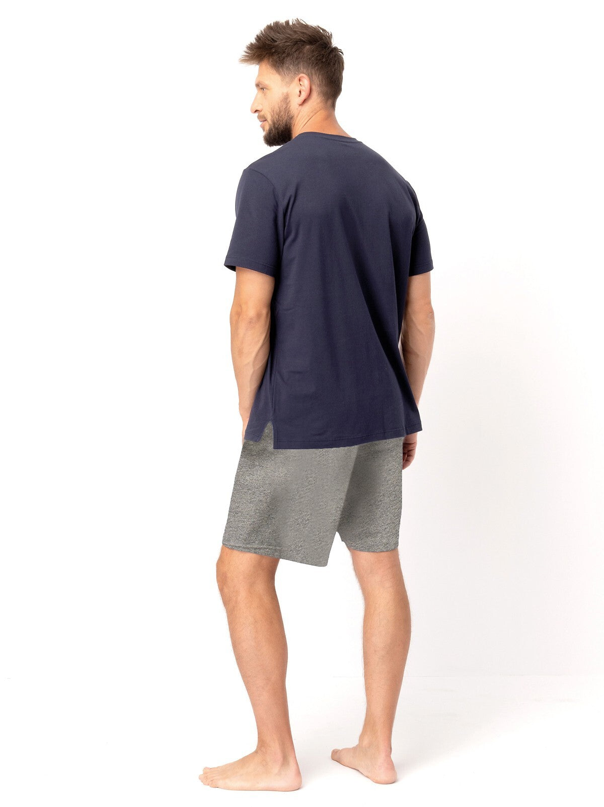 Pigiama da uomo in cotone elasticizzato - MNS 606