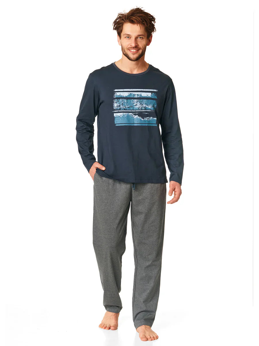 Pigiama uomo in cotone elasticizzato mns 862