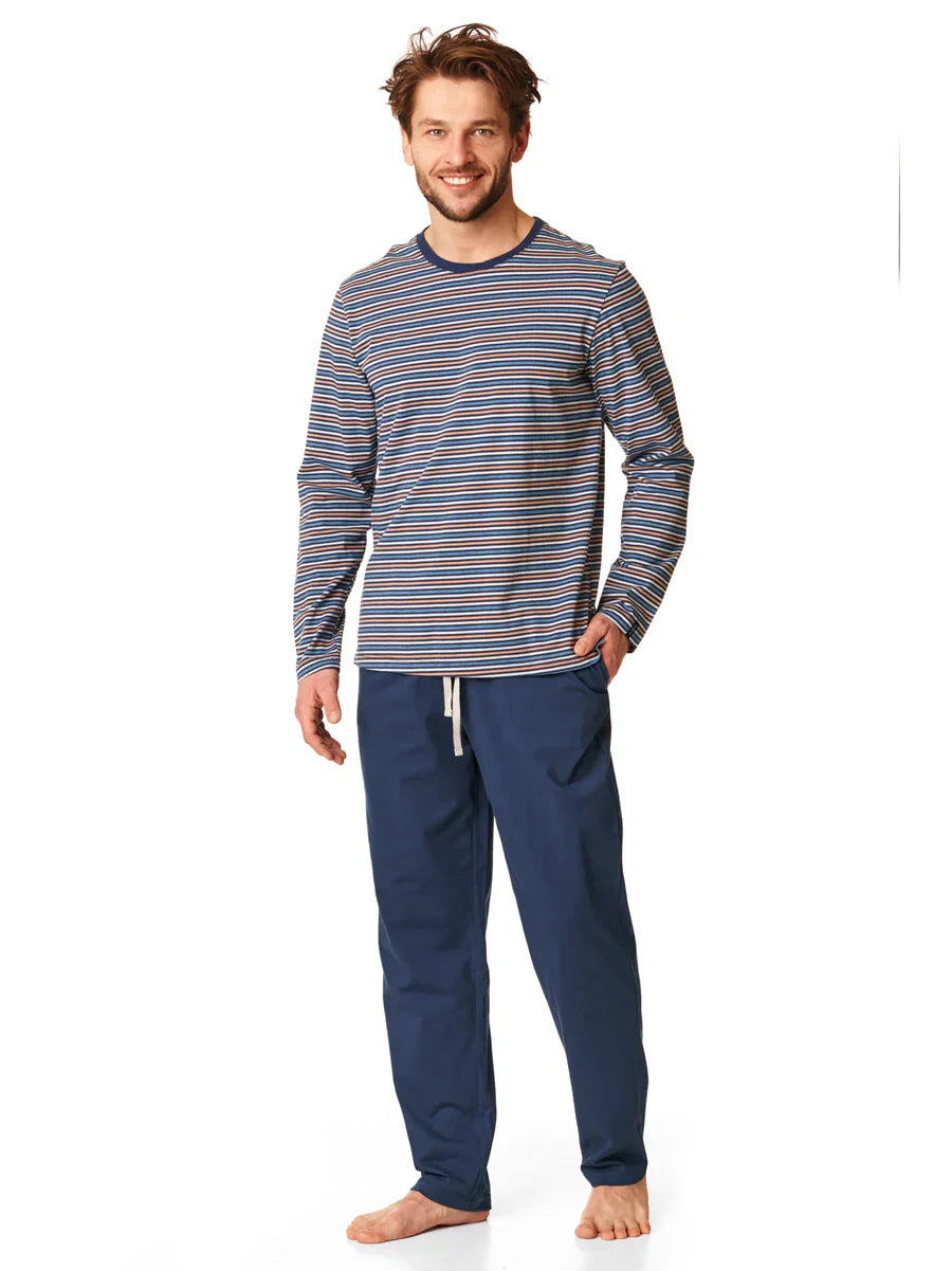 Pigiama uomo in puro cotone - MNS 384 B22