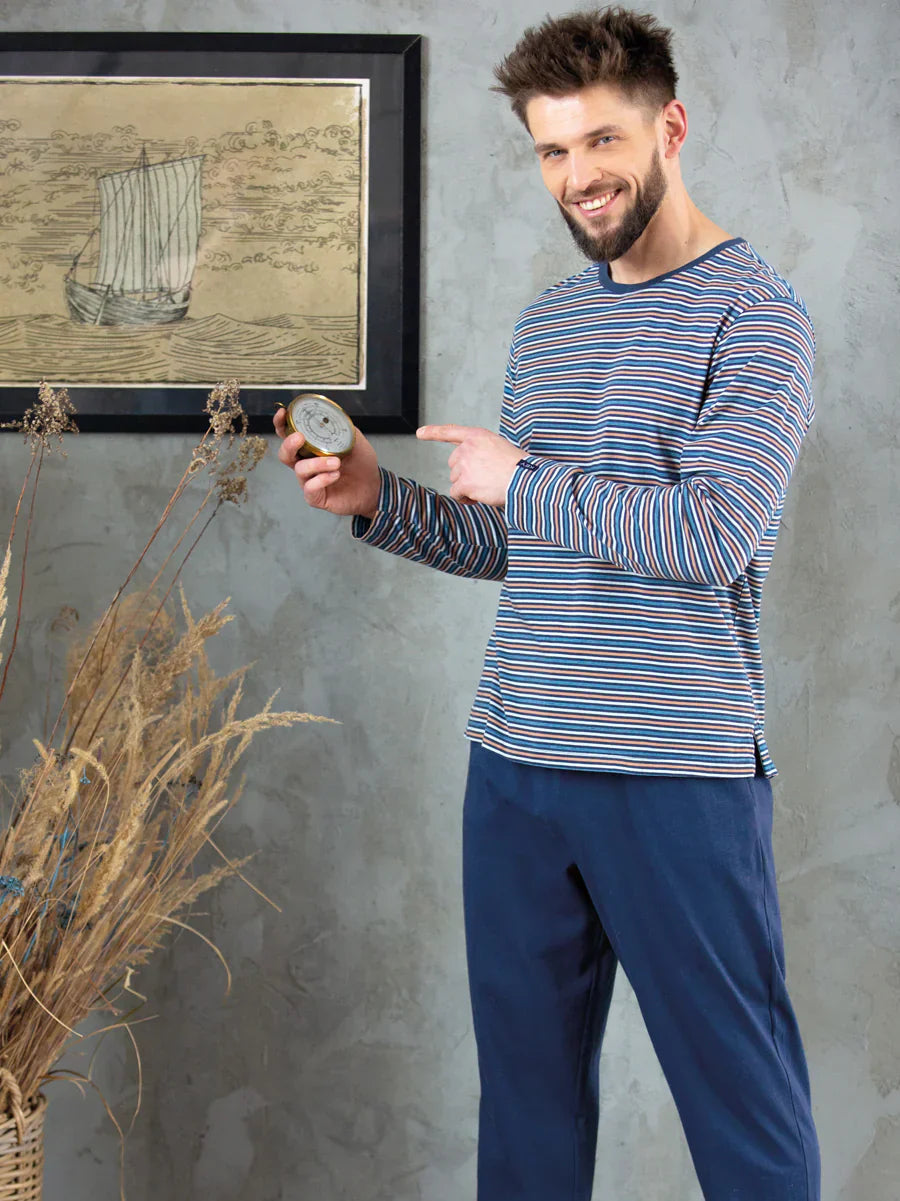 Pigiama uomo in puro cotone - MNS 384 B22