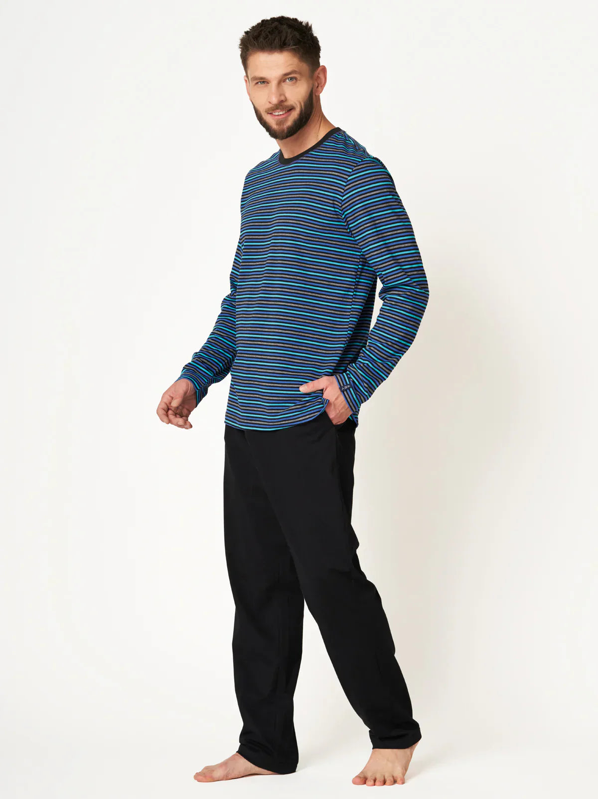 Pigiama uomo in puro cotone mns 384